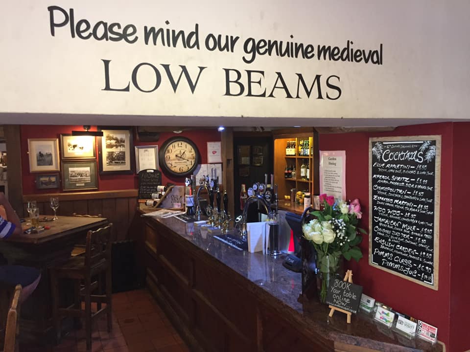 newbury pub low beams